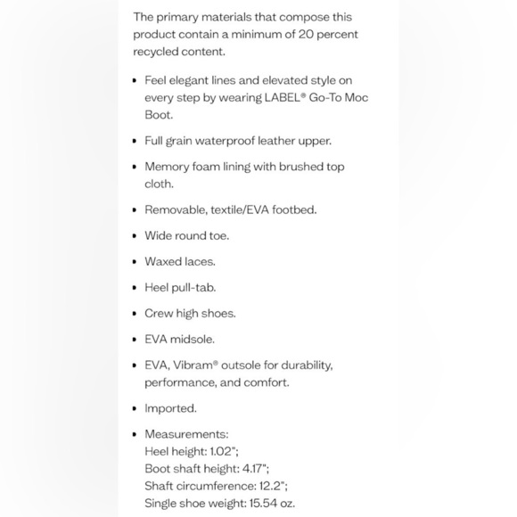 Label Men's Go-To Moc Lace-Up Boot Burgundy/Cloud Cream W/Vibram Size-12 EUC - Picture 10 of 10